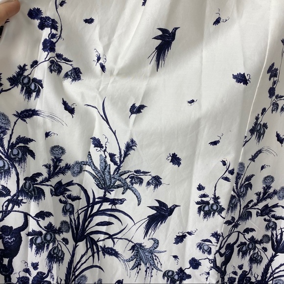 ERDEM Elena Floral Graphic Print Midi Skirt - Picture 9 of 13